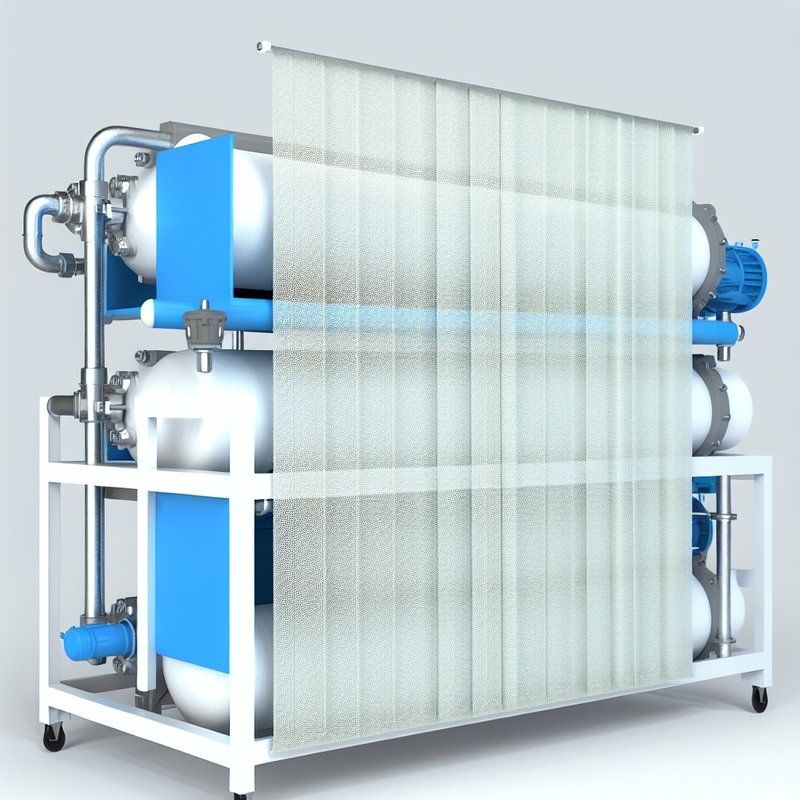 RO Unit 1 Stage / 2 Stage Hollow Fiber Ultrafiltration Membrane According to Models